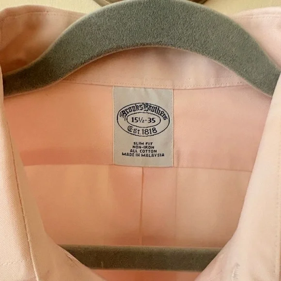 Brooks Brothers Light Pink Men’s Dress Shirt - Picture 2 of 6